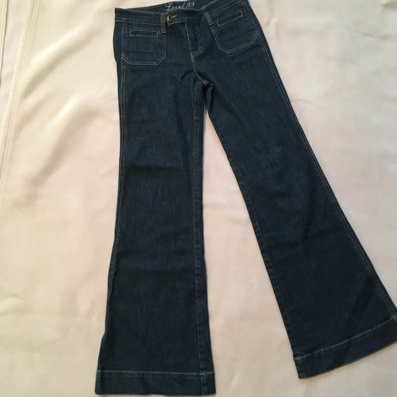 Level 99 Denim - Level 99 Dark Wash Wide Leg Jeans
